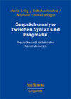 Buchcover Gesprächsanalyse zwischen Syntax und Pragmatik