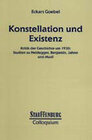 Buchcover Konstellation und Existenz