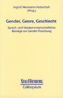 Buchcover Gender, Genre, Geschlecht