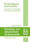 Buchcover Zur Satzfügung im Deutschen