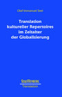 Buchcover Translation kultureller Repertoires im Zeitalter der Globalisierung