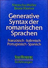 Buchcover Generative Syntax der romanischen Sprachen