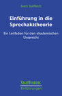 Buchcover Einführung in die Sprechakttheorie