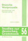 Buchcover Deutsche Wortprosodie