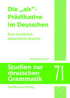 Buchcover Die "als"-Prädikative im Deutschen