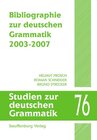 Buchcover Bibliographie zur deutschen Grammatik 2003-2007