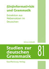 Buchcover (Un)informativität und Grammatik