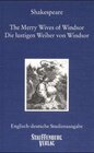 Buchcover The Merry Wives of Windsor / Die lustigen Weiber von Windsor