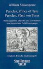 Buchcover Pericles, Prince of Tyre / Pericles, Fürst von Tyrus