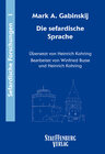 Buchcover Die sefardische Sprache