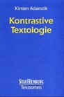 Buchcover Kontrastive Textologie
