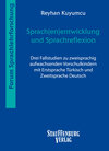 Buchcover Sprach(en)entwicklung und Sprachreflexion