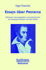 Buchcover Essays über Petrarca