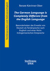 Buchcover "The German Language is Completely Different from the English Language"