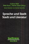 Buchcover Sprache und Stadt - Stadt und Literatur