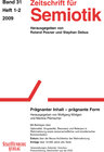 Buchcover Zeitschrift für Semiotik / Prägnanter Inhalt - prägnante Form