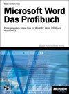Buchcover Microsoft Word - Das Profibuch