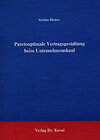 Buchcover Paretooptimale Vertragsgestaltung beim Unternehmenskauf