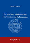Buchcover Die mittelalterliche Lehre vom Mikrokosmos und Makrokosmos