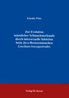 Buchcover Zur Evolution männlicher Schmuckmerkmale durch intersexuelle Selektion beim Java-Bronzemännchen Lonchura leucogastroides