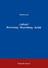 Buchcover "Aufsatz" Bewertung - Beurteilung - Kritik