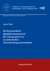 Buchcover Rechnergestütztes Qualitätsmanagement für Chargenprozesse in industriellen Dienstleistungsunternehmen