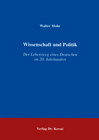 Buchcover Wissenschaft und Politik