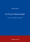 Buchcover Der Weg der Phänomenologie