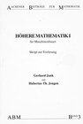 Buchcover Höhere Mathematik I