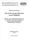 Buchcover Die NATO aus der Sicht ihrer neuen Mitglieder