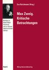 Buchcover Max Zweig