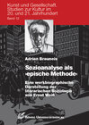 Buchcover Sozioanalyse als 'epische Methode'