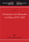 Buchcover Constantin von Hanneken in China 1879-1925