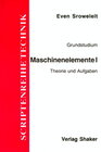 Buchcover Maschinenelemente / Maschinenelemente I