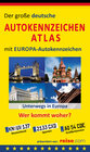 Buchcover Der große deutsche Autokennzeichen Atlas mit EUROPA-Autokennzeichen
