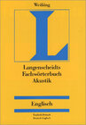 Buchcover Langenscheidt Fachwörterbuch Akustik Englisch