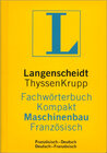 Buchcover Langenscheidt Fachwörterbuch Kompakt Maschinenbau Französisch