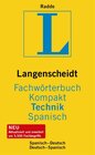 Buchcover Langenscheidt Fachwörterbuch Kompakt Technik Spanisch