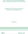 Buchcover Einführung neuer Technologien in kleinen und mittelständischen Spritzgießbetrieben