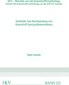 Buchcover Methodik zum Benchmarking von Kunststoff-Spritzgießunternehmen