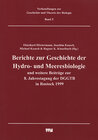 Buchcover Berichte zur Geschichte der Hydro- und Meeresbiologie und weitere Beiträge zur 8. Jahrestagung der DGGT in Rostock 1999