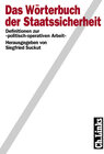 Buchcover Wörterbuch der Staatssicherheit