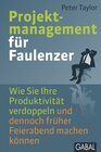 Buchcover Projektmanagement für Faulenzer