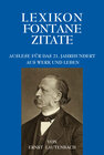 Buchcover Lexikon Fontane Zitate