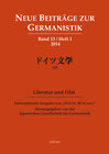 Buchcover Neue Beiträge zur Germanistik, Band 13 / Heft 1/2014
