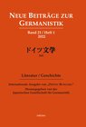 Buchcover Neue Beiträge zur Germanistik, Band 21 / Heft 1 / 2022