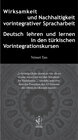 Buchcover Wirksamkeit und Nachhaltigkeit vorintegrativer Spracharbeit