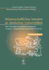 Buchcover Wissenschaftliches Arbeiten an deutschen Universitäten