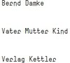 Buchcover Vater Mutter Kind. Bernd Damke. Bilder / Geschichten