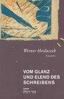 Buchcover Vom Glanz und Elend des Schreibens